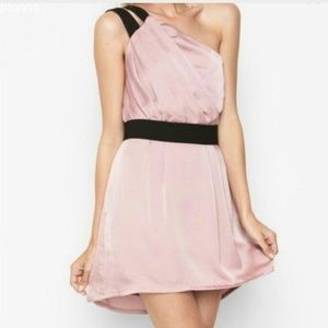 BCBGeneration mauve one shoulder dress
